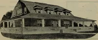 An illustration from Practical bungalows and cottages for town and country, perspective views and floor plans for three hundred low and medium priced houses and bungalows .. (1916)