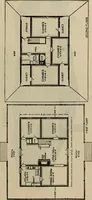 An illustration from Practical bungalows and cottages for town and country, perspective views and floor plans for three hundred low and medium priced houses and bungalows .. (1916)