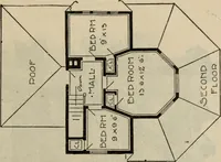 Picture 501 of 721 from Practical bungalows and cottages for town and country, perspective views and floor plans for three hundred low and medium priced houses and bungalows .. (1916), leaf 416