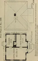 Picture 506 of 721 from Practical bungalows and cottages for town and country, perspective views and floor plans for three hundred low and medium priced houses and bungalows .. (1916), leaf 420