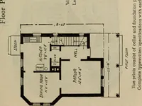 An illustration from Practical bungalows and cottages for town and country, perspective views and floor plans for three hundred low and medium priced houses and bungalows .. (1916)