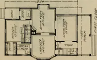 An illustration from Practical bungalows and cottages for town and country, perspective views and floor plans for three hundred low and medium priced houses and bungalows .. (1916)