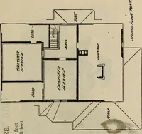 An illustration from Practical bungalows and cottages for town and country, perspective views and floor plans for three hundred low and medium priced houses and bungalows .. (1916)