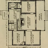 Picture 536 of 721 from Practical bungalows and cottages for town and country, perspective views and floor plans for three hundred low and medium priced houses and bungalows .. (1916), leaf 444