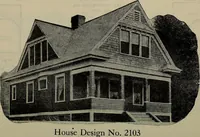 Picture 540 of 721 from Practical bungalows and cottages for town and country, perspective views and floor plans for three hundred low and medium priced houses and bungalows .. (1916), leaf 447
