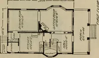 Picture 542 of 721 from Practical bungalows and cottages for town and country, perspective views and floor plans for three hundred low and medium priced houses and bungalows .. (1916), leaf 448