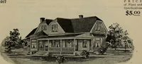 Picture 34 of 721 from Practical bungalows and cottages for town and country, perspective views and floor plans for three hundred low and medium priced houses and bungalows .. (1916), leaf 45