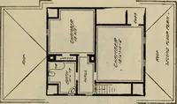 An illustration from Practical bungalows and cottages for town and country, perspective views and floor plans for three hundred low and medium priced houses and bungalows .. (1916)
