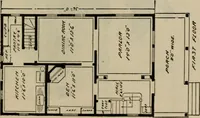 An illustration from Practical bungalows and cottages for town and country, perspective views and floor plans for three hundred low and medium priced houses and bungalows .. (1916)