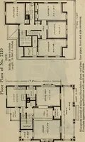 Picture 561 of 721 from Practical bungalows and cottages for town and country, perspective views and floor plans for three hundred low and medium priced houses and bungalows .. (1916), leaf 462