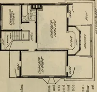 Picture 563 of 721 from Practical bungalows and cottages for town and country, perspective views and floor plans for three hundred low and medium priced houses and bungalows .. (1916), leaf 464