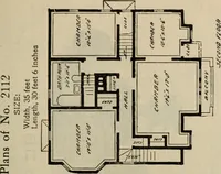 Picture 566 of 721 from Practical bungalows and cottages for town and country, perspective views and floor plans for three hundred low and medium priced houses and bungalows .. (1916), leaf 466