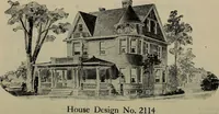 Picture 570 of 721 from Practical bungalows and cottages for town and country, perspective views and floor plans for three hundred low and medium priced houses and bungalows .. (1916), leaf 469