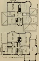 An illustration from Practical bungalows and cottages for town and country, perspective views and floor plans for three hundred low and medium priced houses and bungalows .. (1916)