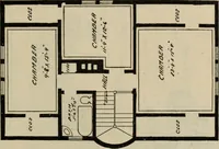 An illustration from Practical bungalows and cottages for town and country, perspective views and floor plans for three hundred low and medium priced houses and bungalows .. (1916)