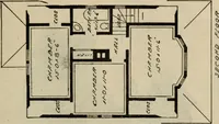 An illustration from Practical bungalows and cottages for town and country, perspective views and floor plans for three hundred low and medium priced houses and bungalows .. (1916)