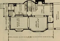 An illustration from Practical bungalows and cottages for town and country, perspective views and floor plans for three hundred low and medium priced houses and bungalows .. (1916)