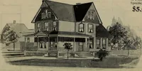 Picture 39 of 721 from Practical bungalows and cottages for town and country, perspective views and floor plans for three hundred low and medium priced houses and bungalows .. (1916), leaf 49