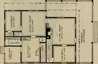 An illustration from Practical bungalows and cottages for town and country, perspective views and floor plans for three hundred low and medium priced houses and bungalows .. (1916)