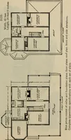 An illustration from Practical bungalows and cottages for town and country, perspective views and floor plans for three hundred low and medium priced houses and bungalows .. (1916)