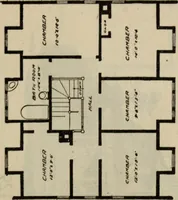 An illustration from Practical bungalows and cottages for town and country, perspective views and floor plans for three hundred low and medium priced houses and bungalows .. (1916)