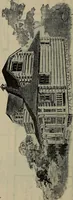 An illustration from Practical bungalows and cottages for town and country, perspective views and floor plans for three hundred low and medium priced houses and bungalows .. (1916)