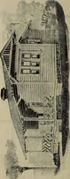 An illustration from Practical bungalows and cottages for town and country, perspective views and floor plans for three hundred low and medium priced houses and bungalows .. (1916)