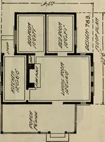 An illustration from Practical bungalows and cottages for town and country, perspective views and floor plans for three hundred low and medium priced houses and bungalows .. (1916)