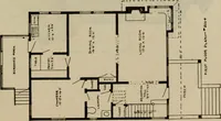An illustration from Practical bungalows and cottages for town and country, perspective views and floor plans for three hundred low and medium priced houses and bungalows .. (1916)