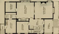 An illustration from Practical bungalows and cottages for town and country, perspective views and floor plans for three hundred low and medium priced houses and bungalows .. (1916)