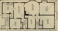 An illustration from Practical bungalows and cottages for town and country, perspective views and floor plans for three hundred low and medium priced houses and bungalows .. (1916)