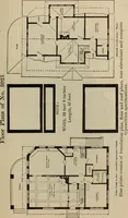 An illustration from Practical bungalows and cottages for town and country, perspective views and floor plans for three hundred low and medium priced houses and bungalows .. (1916)