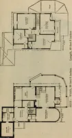 An illustration from Practical bungalows and cottages for town and country, perspective views and floor plans for three hundred low and medium priced houses and bungalows .. (1916)