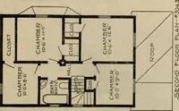 An illustration from Practical bungalows and cottages for town and country, perspective views and floor plans for three hundred low and medium priced houses and bungalows .. (1916)