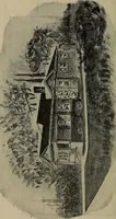 An illustration from Practical bungalows and cottages for town and country, perspective views and floor plans for three hundred low and medium priced houses and bungalows .. (1916)