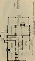 An illustration from Practical bungalows and cottages for town and country, perspective views and floor plans for three hundred low and medium priced houses and bungalows .. (1916)