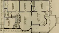 An illustration from Practical bungalows and cottages for town and country, perspective views and floor plans for three hundred low and medium priced houses and bungalows .. (1916)