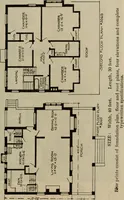 An illustration from Practical bungalows and cottages for town and country, perspective views and floor plans for three hundred low and medium priced houses and bungalows .. (1916)