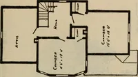 An illustration from Practical bungalows and cottages for town and country, perspective views and floor plans for three hundred low and medium priced houses and bungalows .. (1916)
