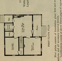 Picture 72 of 721 from Practical bungalows and cottages for town and country, perspective views and floor plans for three hundred low and medium priced houses and bungalows .. (1916), leaf 74