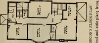 Picture 100 of 721 from Practical bungalows and cottages for town and country, perspective views and floor plans for three hundred low and medium priced houses and bungalows .. (1916), leaf 98