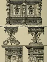 An illustration from The practical cabinet maker and furniture designer's assistant, with essays on history of furniture, taste in design, color and materials, with full explanation of the canons of good taste in furniture .. (1910)