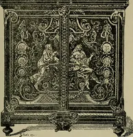 An illustration from The practical cabinet maker and furniture designer's assistant, with essays on history of furniture, taste in design, color and materials, with full explanation of the canons of good taste in furniture .. (1910)