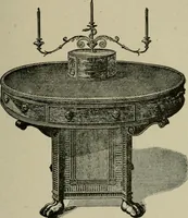 An illustration from The practical cabinet maker and furniture designer's assistant, with essays on history of furniture, taste in design, color and materials, with full explanation of the canons of good taste in furniture .. (1910)