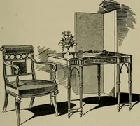 An illustration from The practical cabinet maker and furniture designer's assistant, with essays on history of furniture, taste in design, color and materials, with full explanation of the canons of good taste in furniture .. (1910)