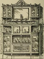 An illustration from The practical cabinet maker and furniture designer's assistant, with essays on history of furniture, taste in design, color and materials, with full explanation of the canons of good taste in furniture .. (1910)