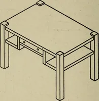 An illustration from The practical cabinet maker and furniture designer's assistant, with essays on history of furniture, taste in design, color and materials, with full explanation of the canons of good taste in furniture .. (1910)