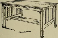 An illustration from The practical cabinet maker and furniture designer's assistant, with essays on history of furniture, taste in design, color and materials, with full explanation of the canons of good taste in furniture .. (1910)