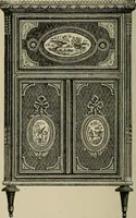 An illustration from The practical cabinet maker and furniture designer's assistant, with essays on history of furniture, taste in design, color and materials, with full explanation of the canons of good taste in furniture .. (1910)