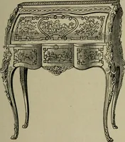 An illustration from The practical cabinet maker and furniture designer's assistant, with essays on history of furniture, taste in design, color and materials, with full explanation of the canons of good taste in furniture .. (1910)